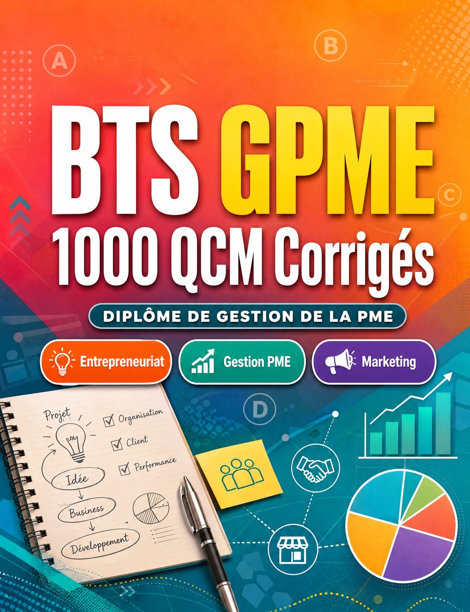 BTS GPME 2026-2027 : 1000 QCM Corrigés BTS GPME 2026-2027 : 1000 QCM Corrigés — Préparation à l'examen : QCM Entrepreneuriat, Gestion PME, Marketing, référentiel GPME et entraînement aux épreuves professionnelles du diplôme BTS