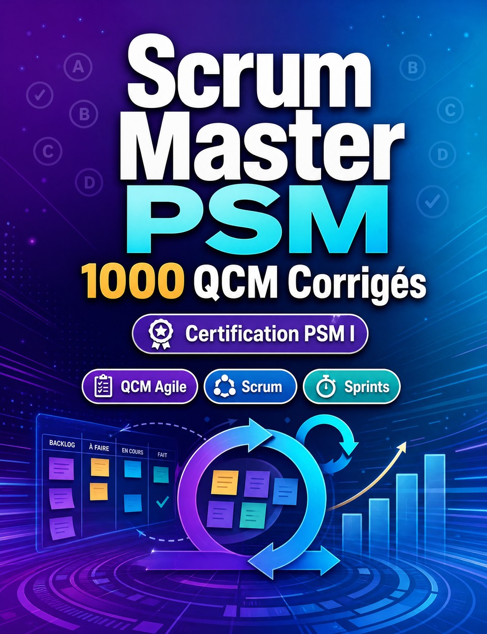 Scrum Master PSM 2026-2027 : 1000 QCM Corrigés Scrum Master PSM 2026-2027 : 1000 QCM Corrigés — Préparation examen PSM I : QCM Agile, Scrum, Sprints, Product Owner et entraînement pour réussir la certification Professional Scrum Master